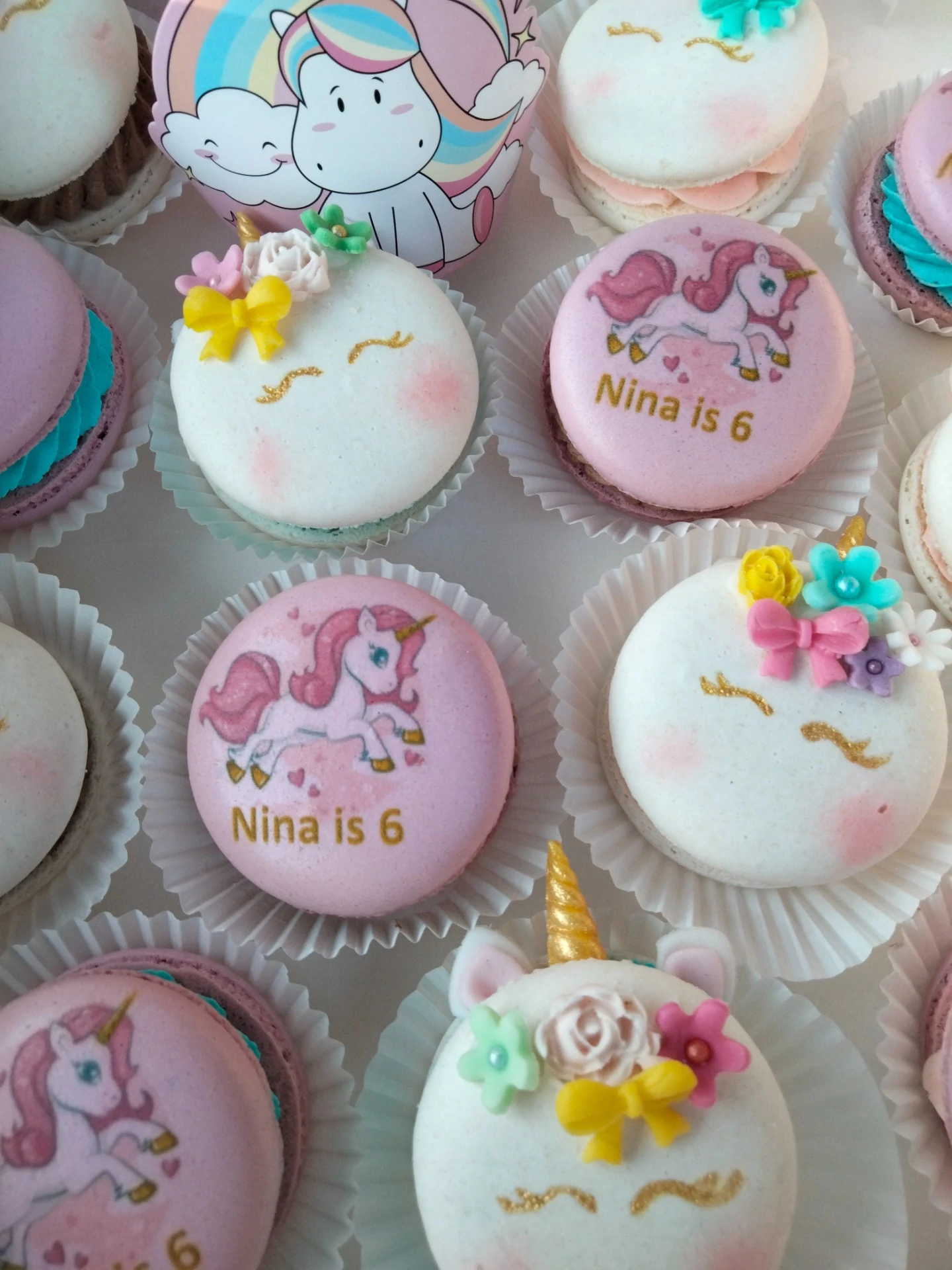 Unicorn macarons